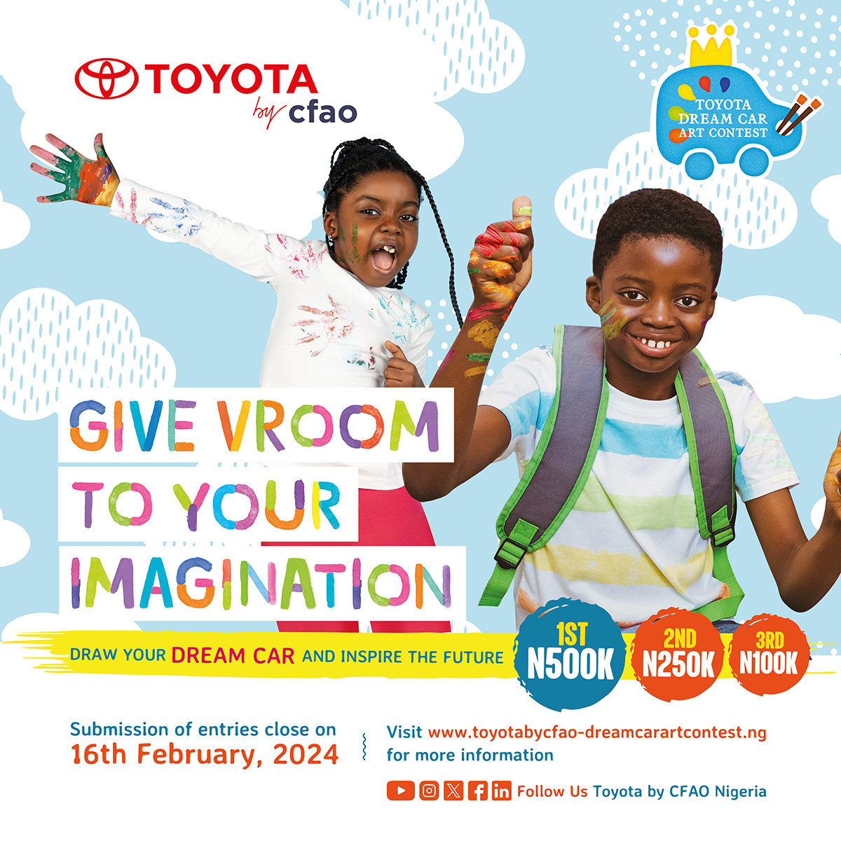Toyota by CFAO Nigeria Invites Children to Participate in the ?17th Toyota Dream Car Art Contest?