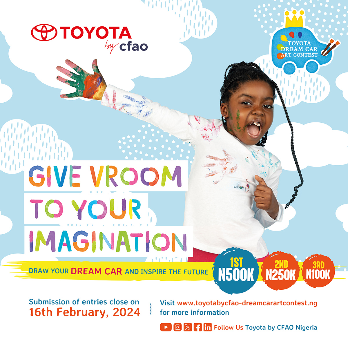 Toyota by CFAO Nigeria Invites Children to Participate in the ?17th Toyota Dream Car Art Contest?