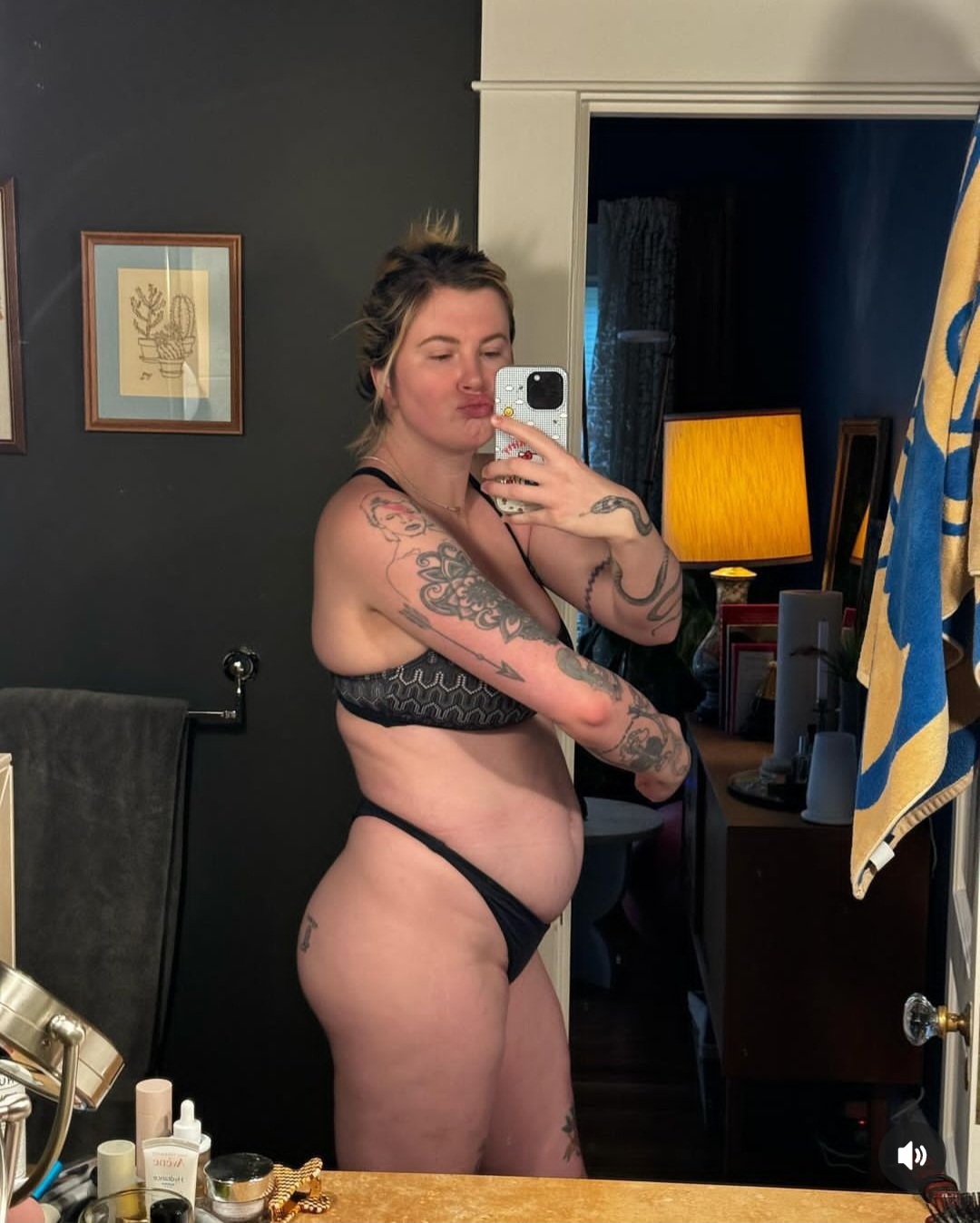American model, Ireland Baldwin shares candid photos of her postpartum body 9 months after welcoming first child