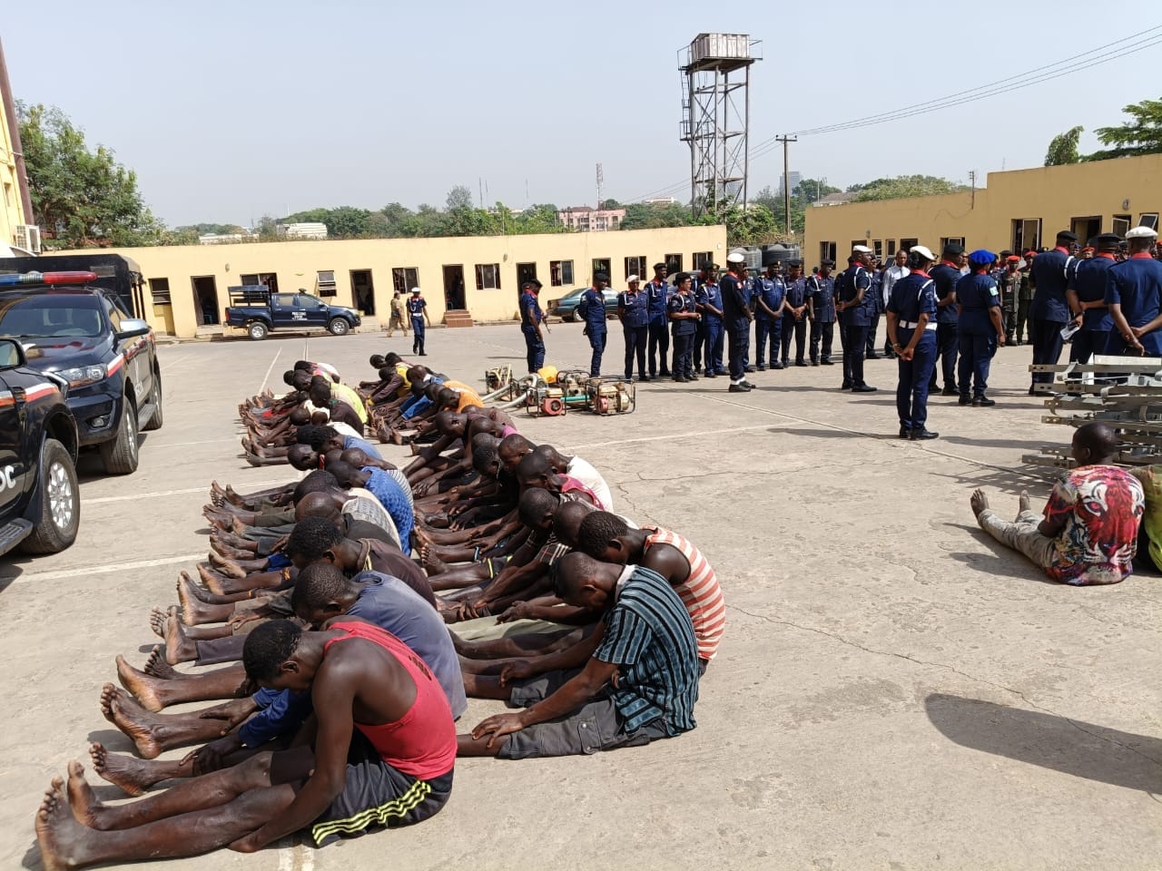 NSCDC arrests 54 suspected illegal miners and 3 telecommunication mast vandals in FCT