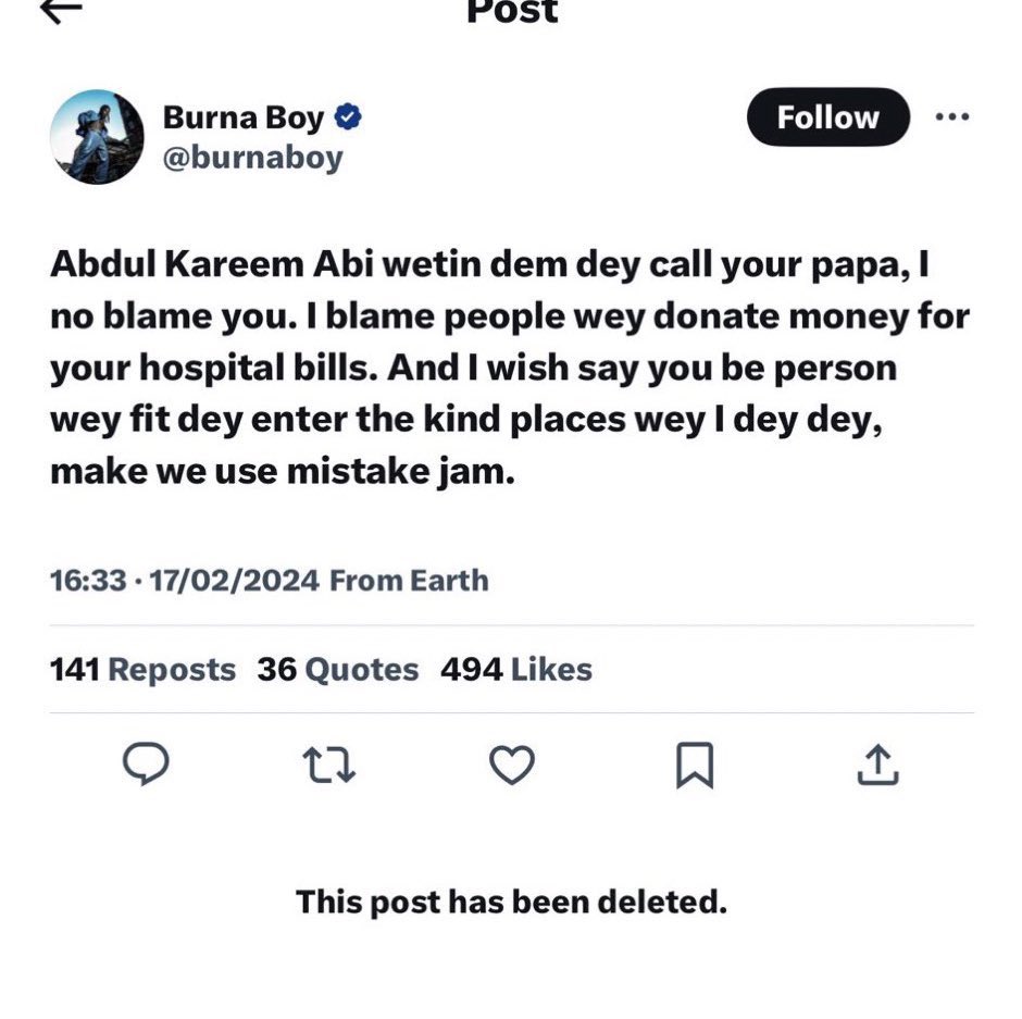 Burna Boy slams Eedris Abdulkareem for saying his claim that no one helped him in the music industry is a stupid talk (video)