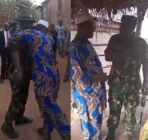 Heartwarming video of NYSC DG visiting his former landlord in Osun state where he served as a corper