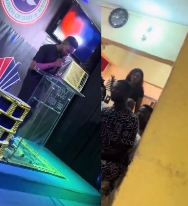 Skit? Lady openly accuses RCCG pastor of getting her pregnant (video)