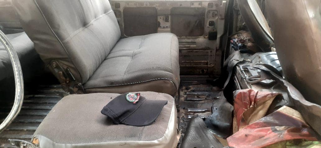 Commercial bus driver set traffic control officer on fire in Edo