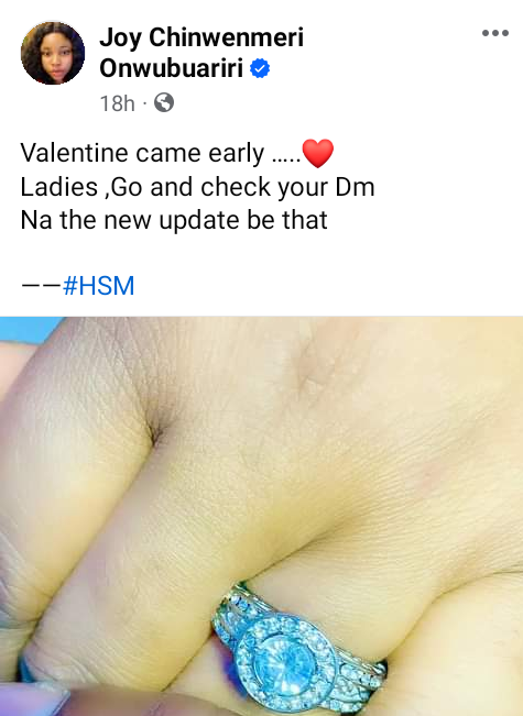 Reply that DM now. Husband won?t meet you pressing phone at home - Nigerian woman advises ladies as she gets engaged to her man whom she met on Facebook