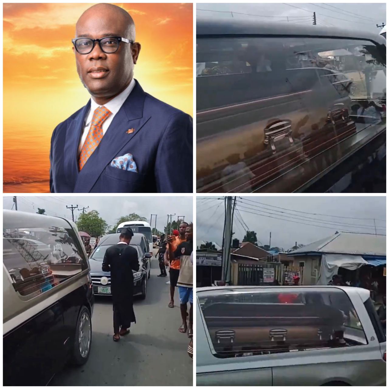 Body of Herbert Wigwe arrives his hometown, Isiokpo, Ikwerre Local Government Area of Rivers State for burial (video)