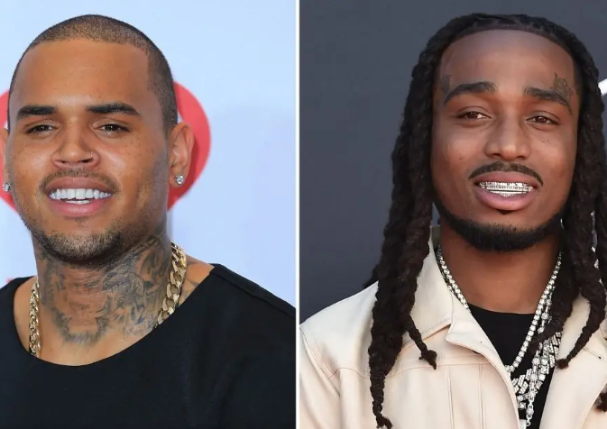 Chris Brown accused of buying all of Quavo