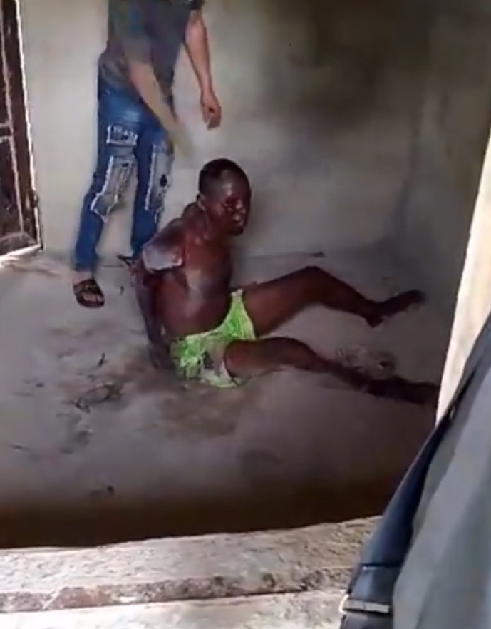Outrage as Anambra man is flogged to death by his kinsmen in horrific video following dispute over family property (video)