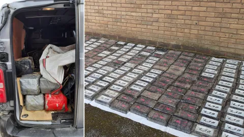 Four arrested after �40m worth of cocaine found in pub car park
