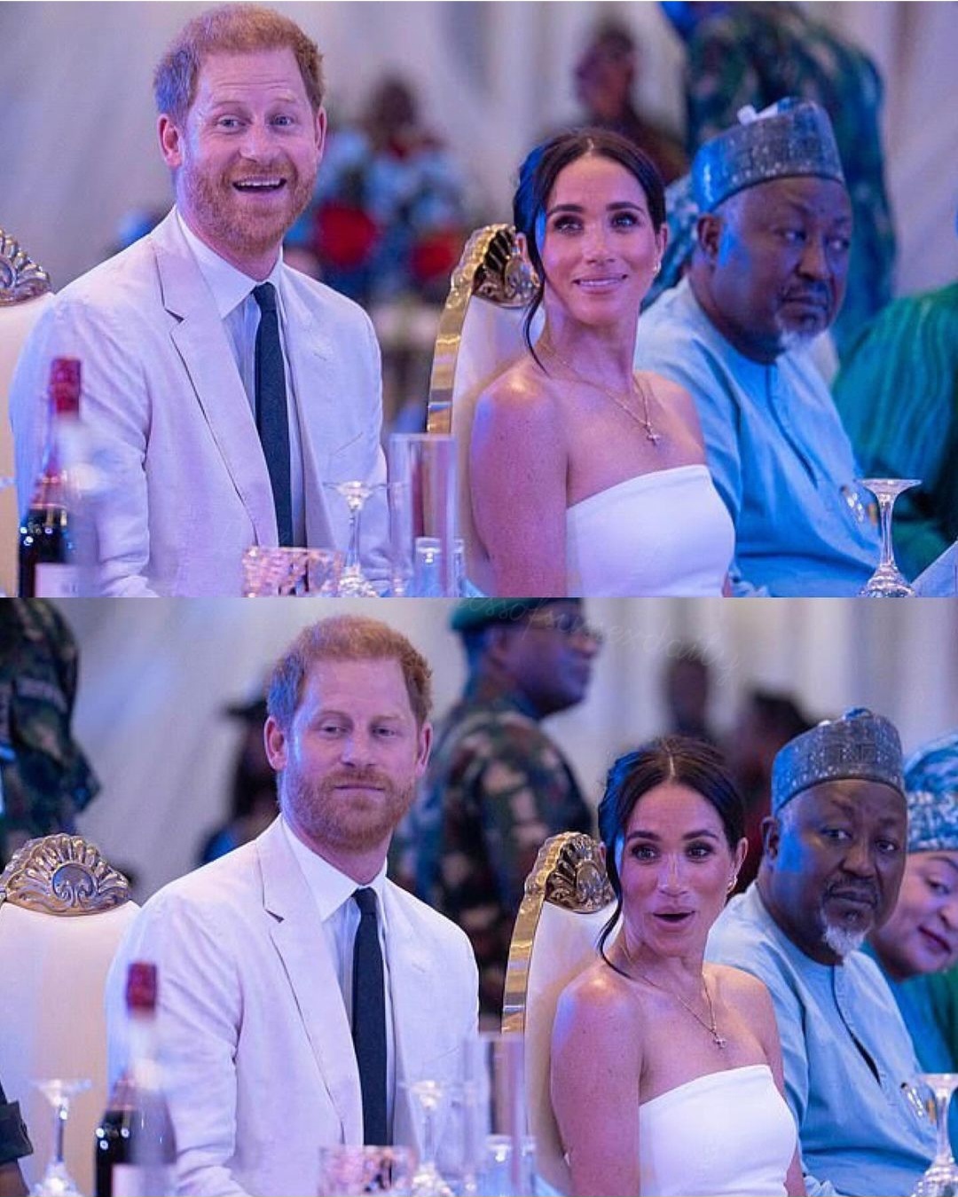 Prince Harry and Meghan Markle attend a reception hosted by the Chief of Defense Staff (photos/video)