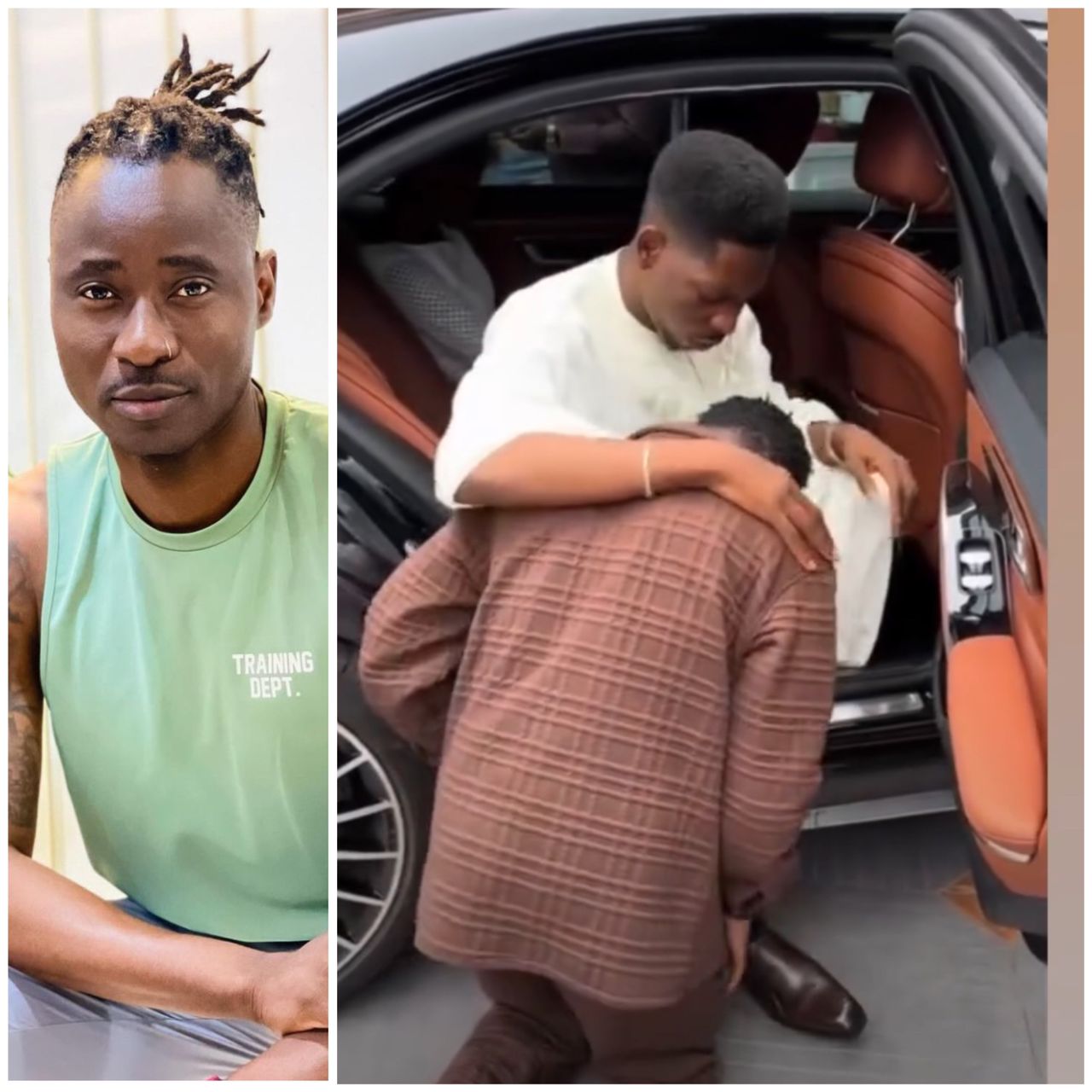 This is nothing but pure stupidity and idolatory - Gay rights activist, Bisi Alimi, reacts to video of upcoming singer kneeling and receiving prayers from gospel singer, Moses Bliss