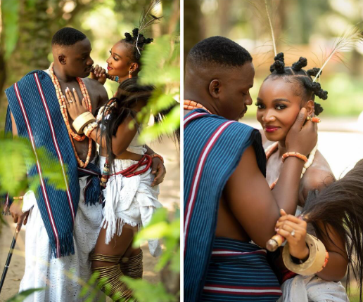 Wofaifada shares more photos and video from her wedding to Taiwo Cole