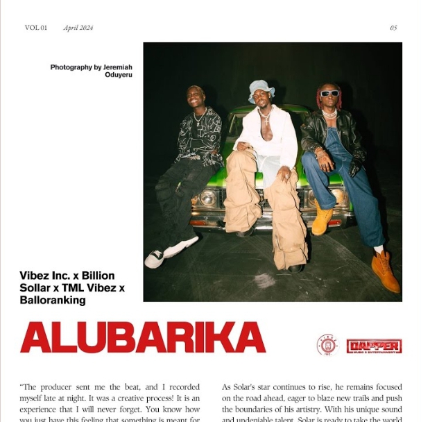 [Music] Billion Solar Ft. Tml Vibez & Balloranking – Alubarika