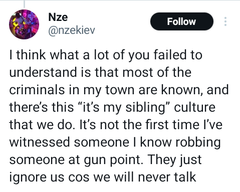 Nigerian man narrates how he almost lost his life after he recognised a member of robbery gang during operation and called him by name